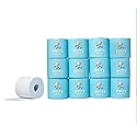 Potty Mouth Bamboo Toilet Paper, 12 Rolls, 3-Ply Premium Bathroom Tissue, Soft & Strong, Tree-Free, Plastic-Free Packaging, Septic Safe, Eco-Friendly