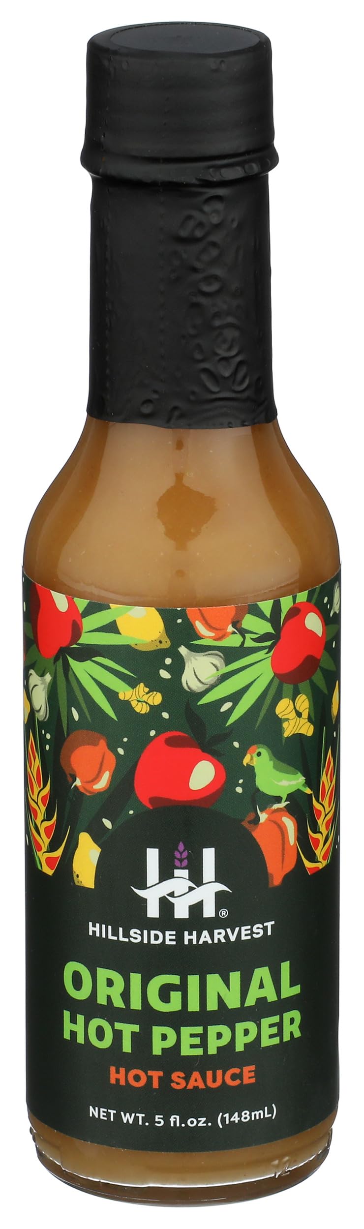 Hillside Harvest - Original Hot Pepper Sauce, Gourmet, Handcrafted, Spice and Citrus, Medium to Hot Heat Level, 5 oz. Bottle (Pack of 1)