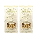 Pasta Toscana | Bronze Die Pasta | Italian Durum Wheat Semolina | Bronze die Pasta, 16 oz (Pack of 2, Rigatoni)