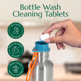 CLEANOMIC Bottle Wash Cleaner Tablets (12 Pack) - Water Bottle Cleaning Tablets, Water Bottle Cleaner Tablets (Scent-Free)