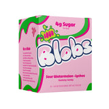 Blobs SOUR Gummy Candy Low Sugar, Low Calorie, Gluten Free for Kids & Adults - No Sugar Alcohols, Vegan, No Dyes - 1.8 oz per Bag (Pack of 6)