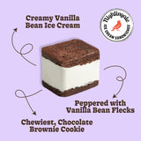 Nightingale Ice Cream Sandwiches, The Classic Ice Cream Sandwich, 2.6 Ounce (Pack of 1)