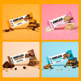 JUNKLESS Protein Bars Variety Pack | Chocolate Peanut Butter, PB Chocolate Brownie, Birthday Cake & Choc Chip Cookie Dough | 15g Protein, No Added