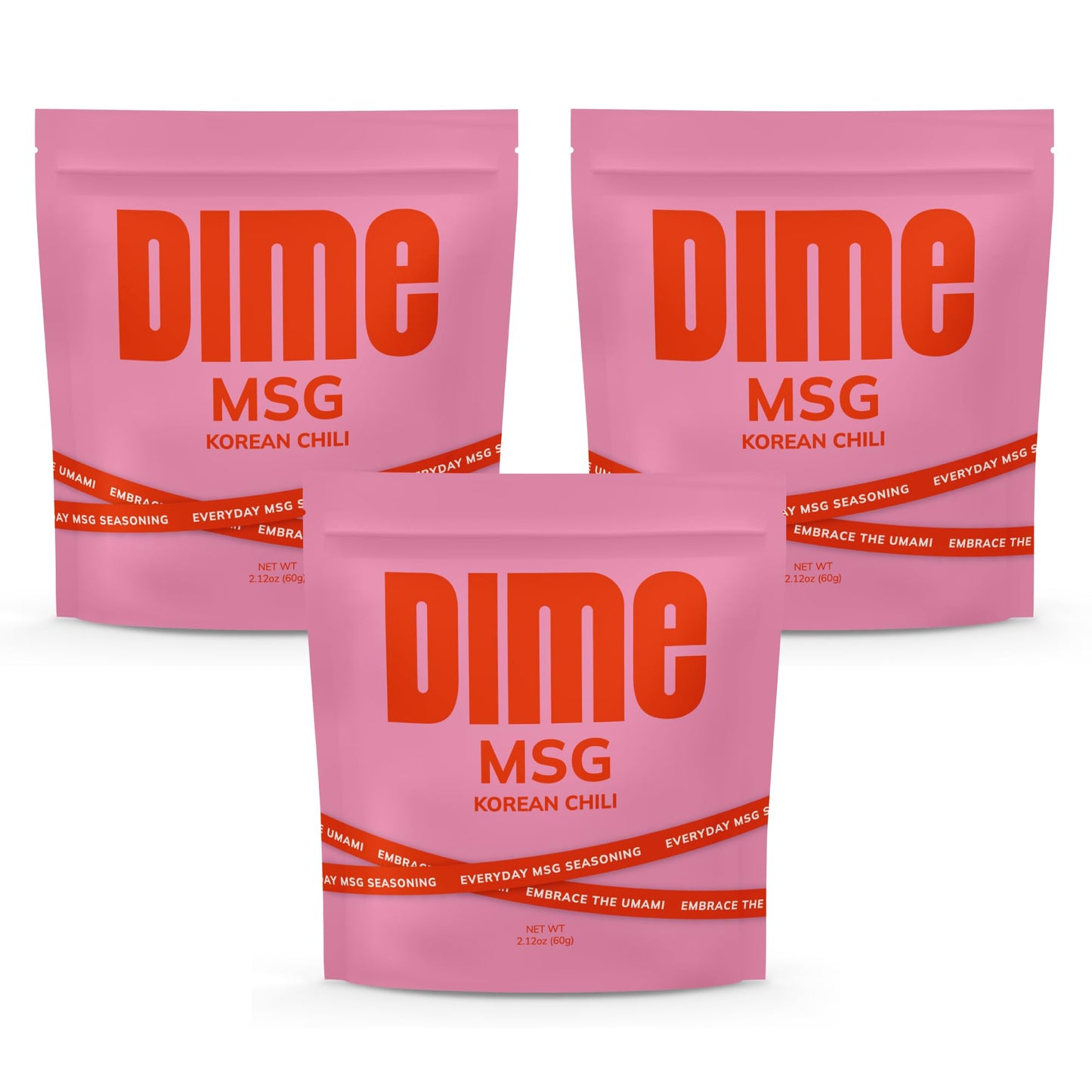 DIME MSG Gochugaru Korean Chili Seasoning, Umami Spice - 6.36oz, 3 Pack