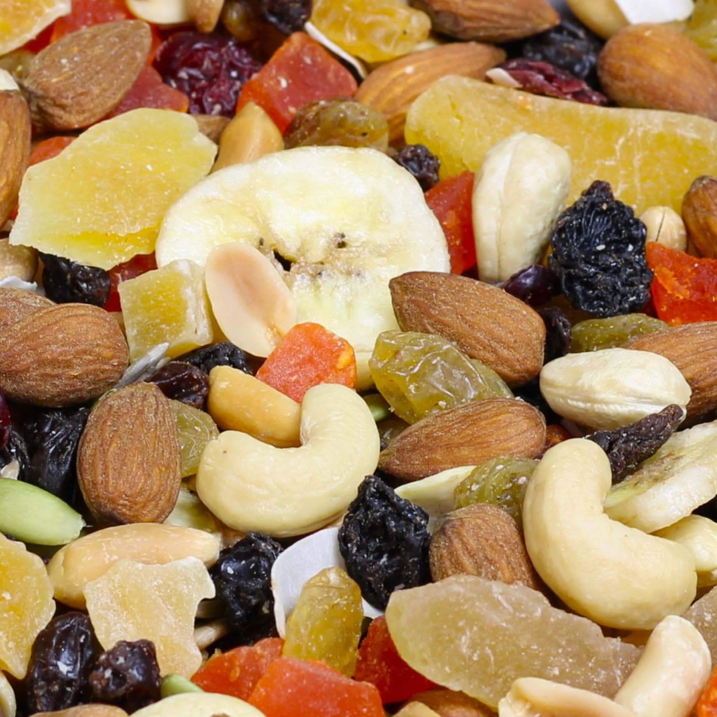Tropical Mix Trail mix by It’s Delish, 5 Lbs Bulk Bag | High Energy Boost Fruit and Nut Healthy Snack Medley with Protein & Vitamins with Mixed Nuts