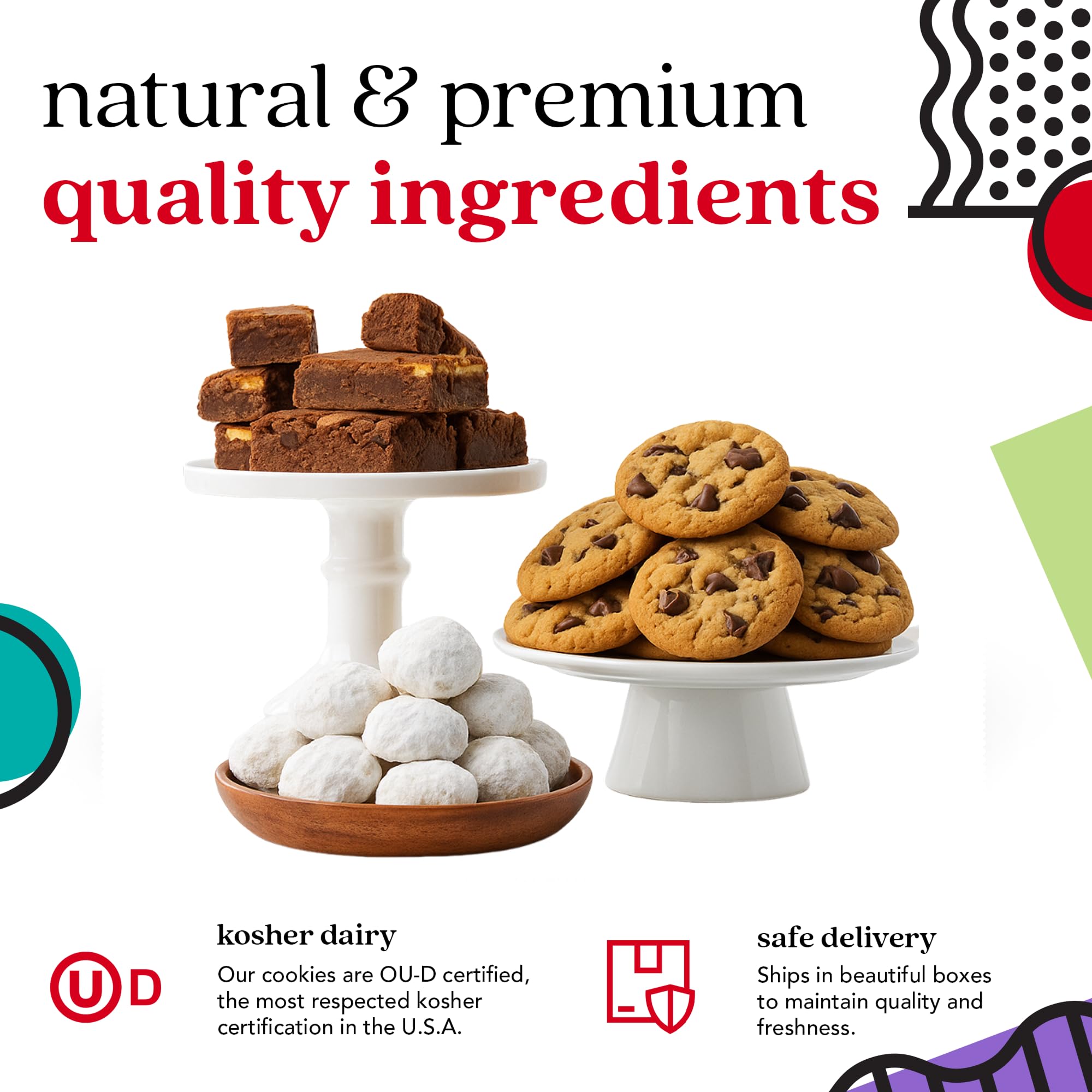 David’s Cookies Happy Birthday Cookies Gift Basket - Deliciously Flavored Assorted Cookies in a Lovely Gift Crate - Gourmet Chocolate Chip Cookies