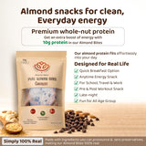 ALMOND N’ COMPANY Pure Almond Bites - 10g Protein, Chocolate Flavor, Grain-Free, Gluten-Free, Vegan, Clean Ingredient Energy Bites, High Protein Snack