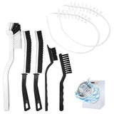 7PCS Washing Machine Cleaning Brush Kits,Durable Cleaning Tool for Washing Machine Drums,Crevice Brush for Bathroom, Shower and Kitchen