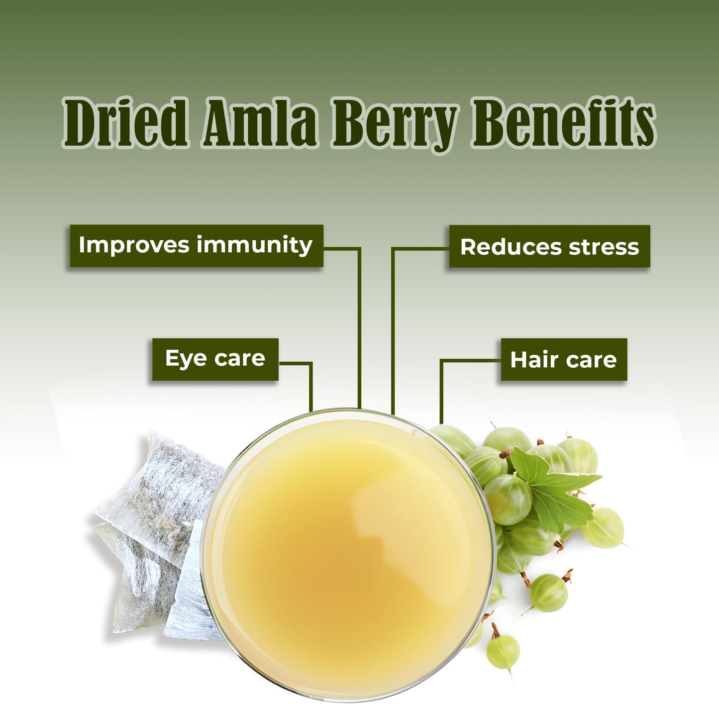 CEYLONFLAVORS FRESH AND PURE Amla (gooseberry) 30 Tea Bags From CeylonFlavor Fesh and Pure Sri Lanka