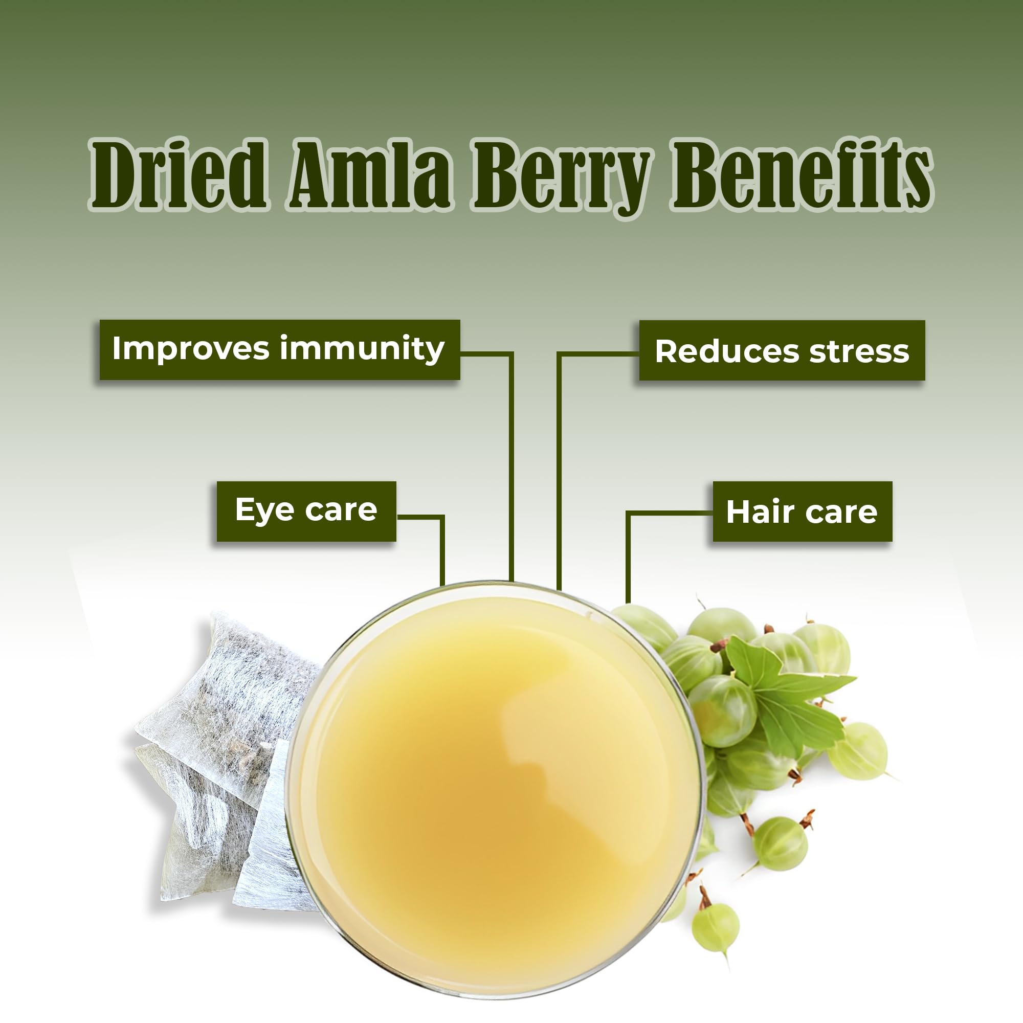 CEYLONFLAVORS FRESH AND PURE Amla (gooseberry) 30 Tea Bags From CeylonFlavor Fesh and Pure Sri Lanka