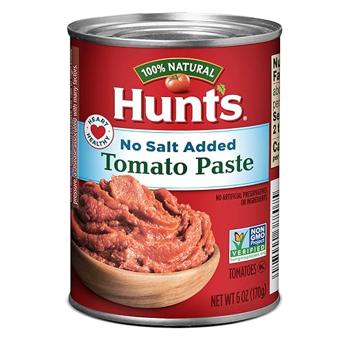 Hunt’s No Salt Added Tomato Paste, Perfect for Chili & Soups, 6 oz. Can