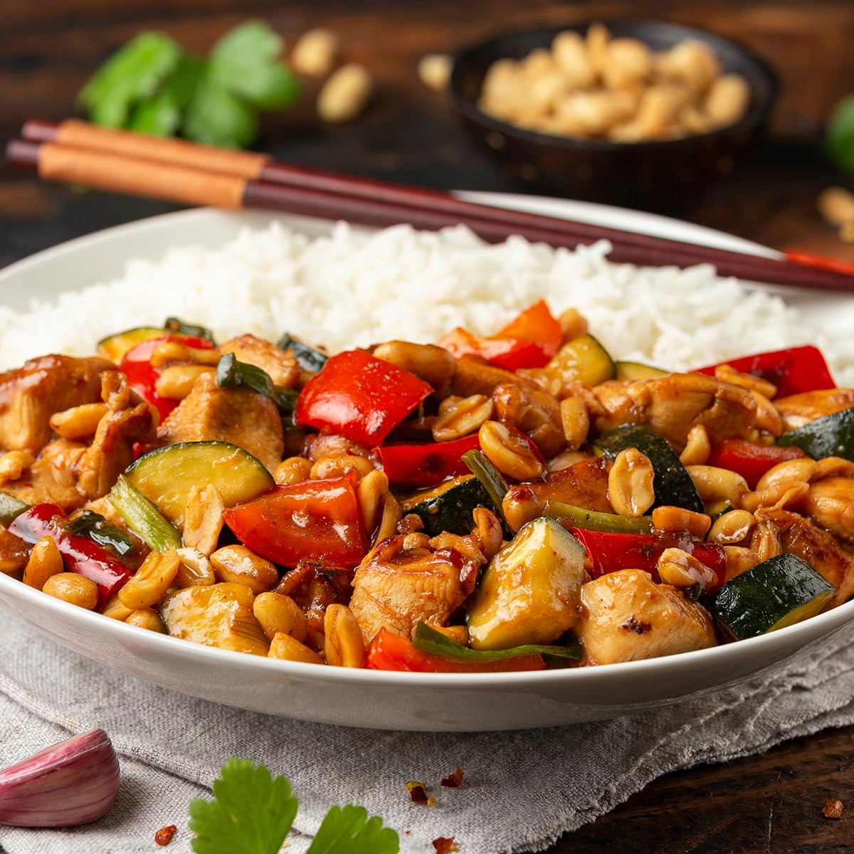 Starport Foods General Kung Pao Sauce - Gluten Free, Vegetarian,1 gallon, NET WT 9 LB 5 OZ (4.22kg)