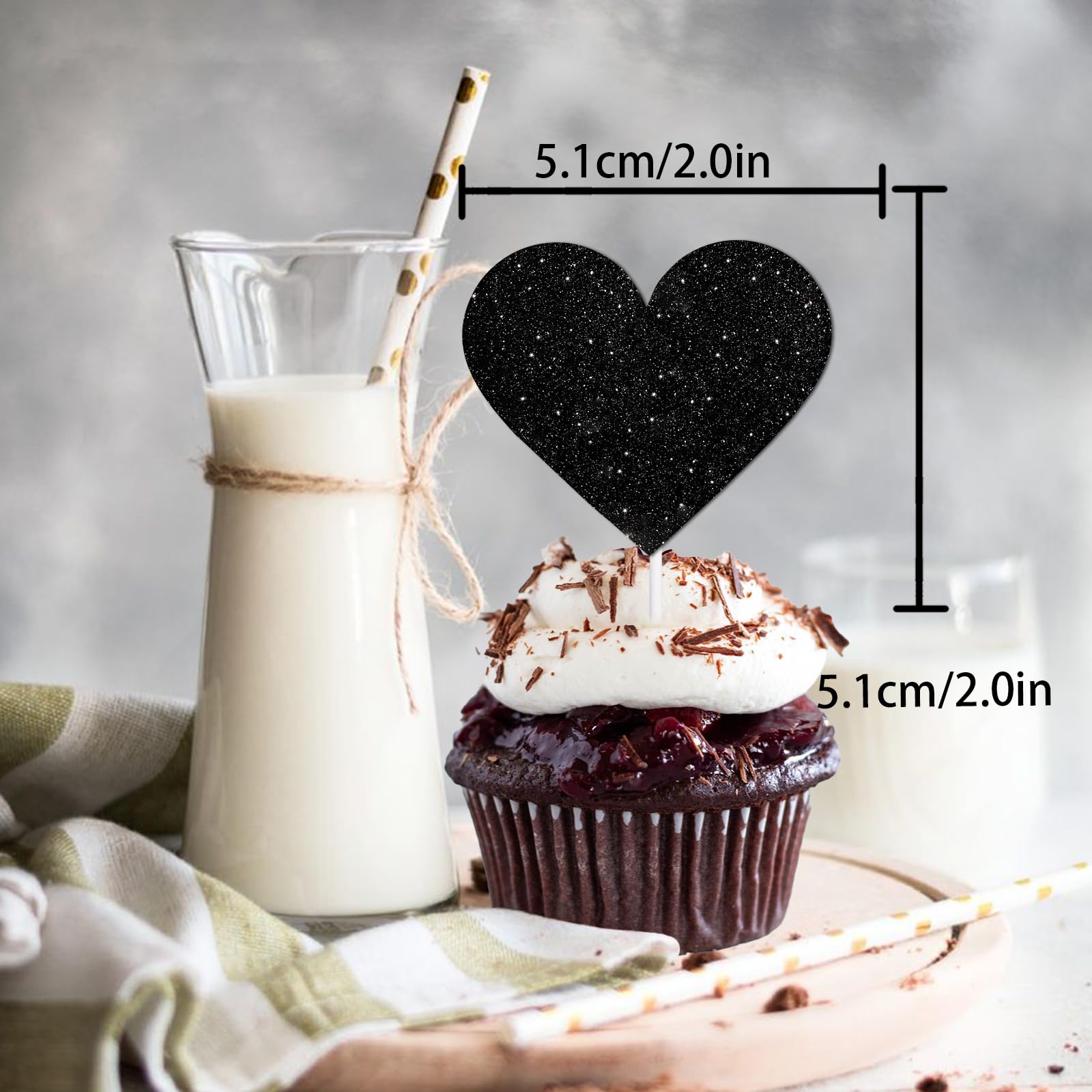 18pcs Black Gold Glitter Dessert Cupcake Pick for Straight Outta 1928 Cheer to 98 Years Old Theme Decor Supplies Happy 98th Birthday Party Decoration