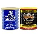 Alto Grande Super Premium Medium-Dark Roast Ground Coffee, and Yaucono Espresso De Oro Dark Roast Fine Ground Coffee, 8.8 Ounce Canisters, Puerto Rico