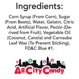 All City Candy Flavorful, Fresh & Soft 5 Pound Bulk Gummi Bear Candy Bags Individual Fruit Flavors World's Best Gummy Candy (Blue Raspberry)