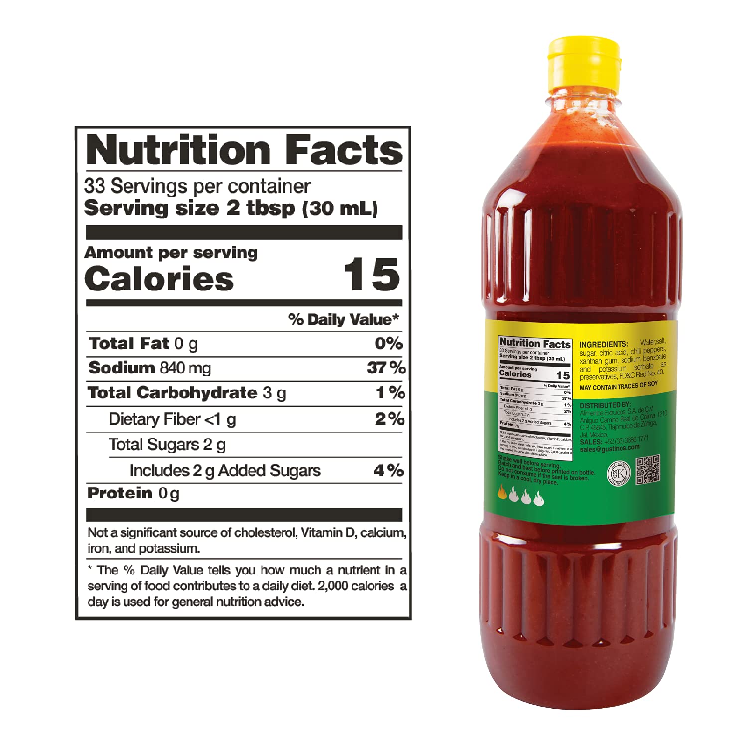 El Chilerito Chamoy Sauce 33.8 Fl. Oz / 1lt (Pack of 1) - Authentic Mexican Flavor - Perfect for Snacks and Drinks
