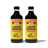 Bragg Liquid Aminos All Purpose Seasoning - Soy Sauce Alternative - Gluten Free, No GMO’s, Kosher Certified, 16 ounce, 2 Pack