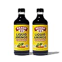 Bragg Liquid Aminos All Purpose Seasoning - Soy Sauce Alternative - Gluten Free, No GMO’s, Kosher Certified, 16 ounce, 2 Pack