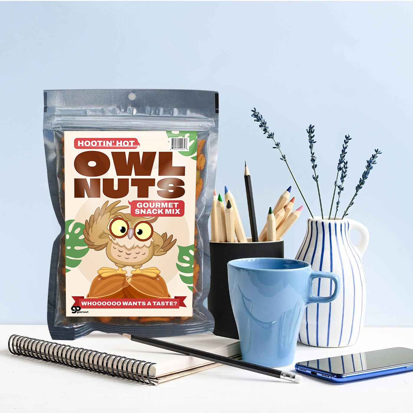 Owl Nuts Gourmet Trail Mix - Crunchy and Nutty Snack Blend - Healthy Fuel for Hiking, Work, and Adventure - Irresistible Flavors Packed with Energy!