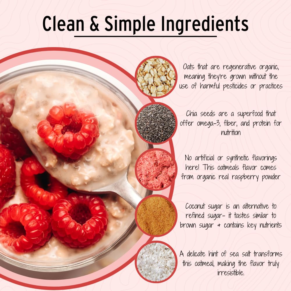 Wildway Organic Rolled Oats, Overnight Oats | Glyphosate-Free, Gluten-Free Oatmeal | Non-GMO, Plant-Based Protein | Regenerative, Sustainable