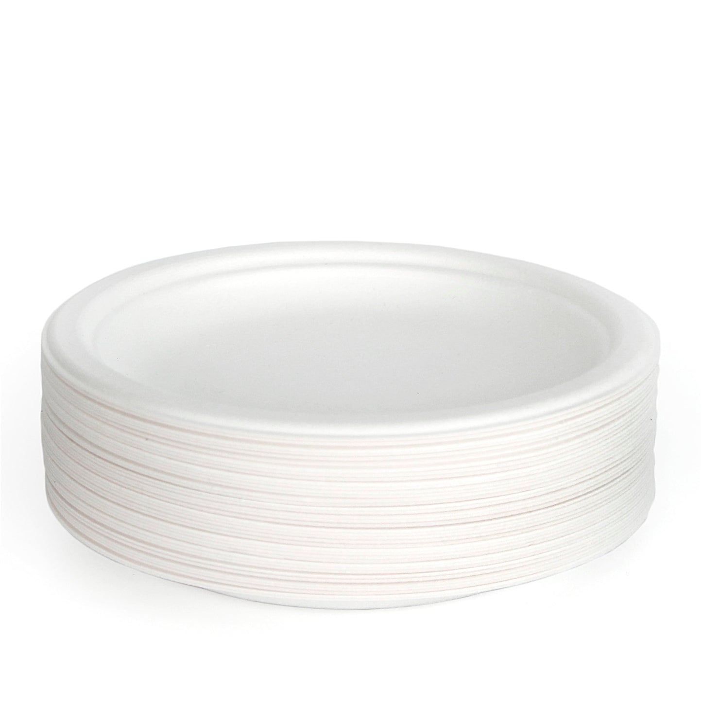 ECO SAVVY 100% Compostable Paper Plates, Sugarcane Fiber, Natural (50, 6-inch)