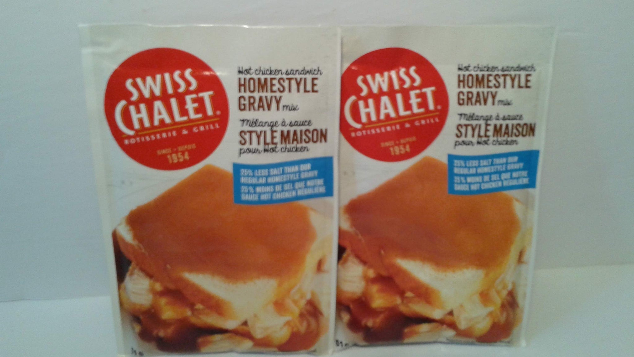 Swiss Chalet Low Sodium HOMESTYLE Gravy (2 Pack) 51g/1.8oz Imported from Canada