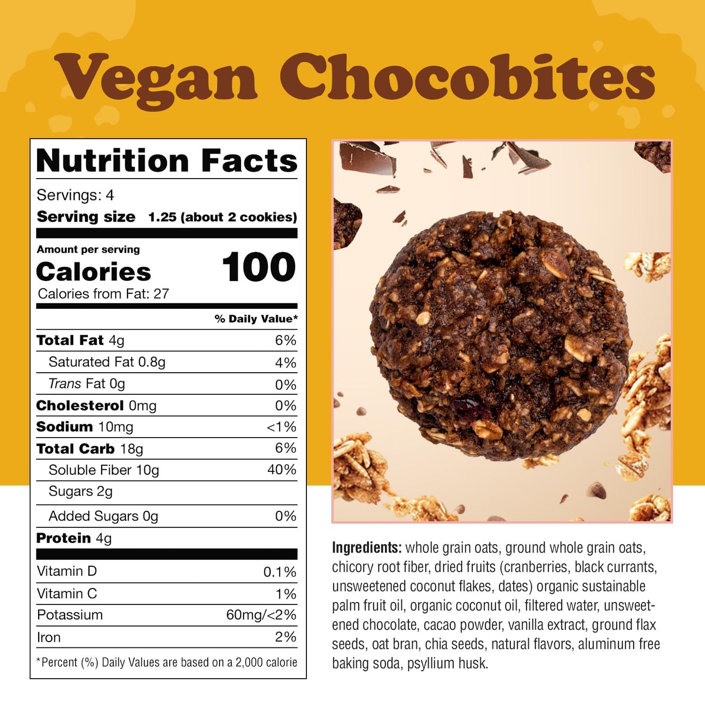 Alyssa’s Vegan Chocobites ? Gluten Free Cookies, Healthy Snacks from the Bakery ? Dairy Free, Sugar Free, Low Carb, Keto Protein Snacks ? Gluten Free