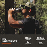 MTN OPS Ignite Lite Sugar Free Energy Drink Powder with 100mg Caffeine, Nootropic Blend for Energy & Focus, L Arginine & L Citrulline for Endurance