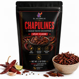 Alebrixes | Chapulines From Oaxaca 2 oz (57g) | Adobo Flavor Grasshoppers | Premium Fresh Gourmet Edible Insects | Marinated Spicy Flavor - Always