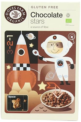 Doves Farm Organic Gluten Free Chocolate Stars (375g) - Pack of 2