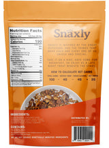 Snaxly - Keto Crunch Nut Granola Breakfast Cereal Variety Pack - 3g Net Carbs - Gluten & Grain Free - Low Carb Snacks & Food - No Added Sugar