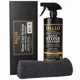 Dallo USA Daily Stone Cleaner 32 oz, Premium Streak Free Cleaner for Granite, Marble, Quartz, Quartzite and Porcelain, Includes Microfiber Cloth