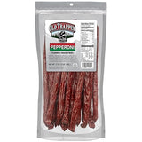 Old Trapper Pepperoni Snack Sticks, 17-Ounce Resealable Bag, Natural Wood Smoked Meat Sticks, 9 Grams of Protein and 150 Calories Per Ounce (Pack