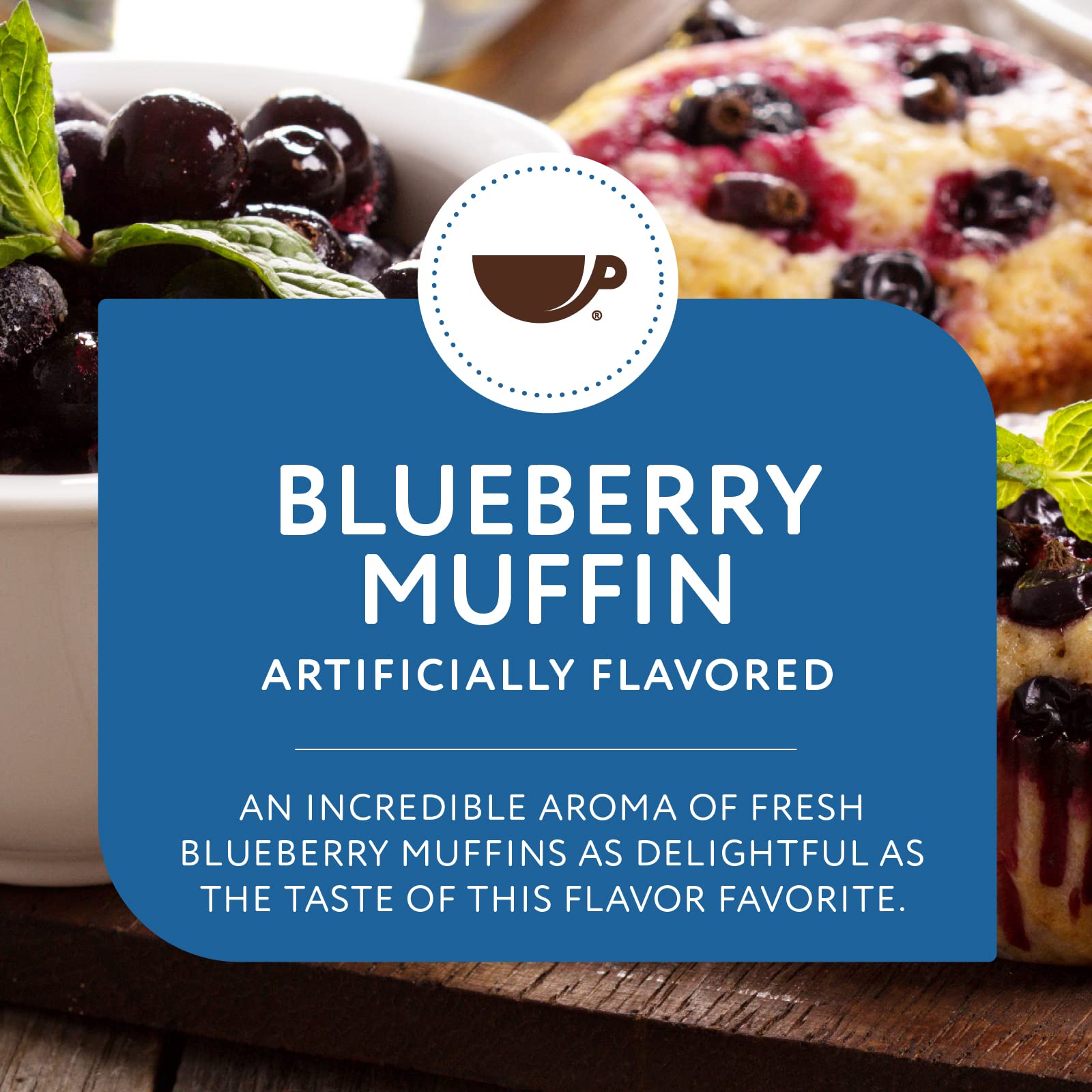 Paramount Roasters Blueberry Muffin Coffee, 12oz Ground | Medium Roast Arabica Coffee | Roasted in Michigan by Paramount Coffee Company