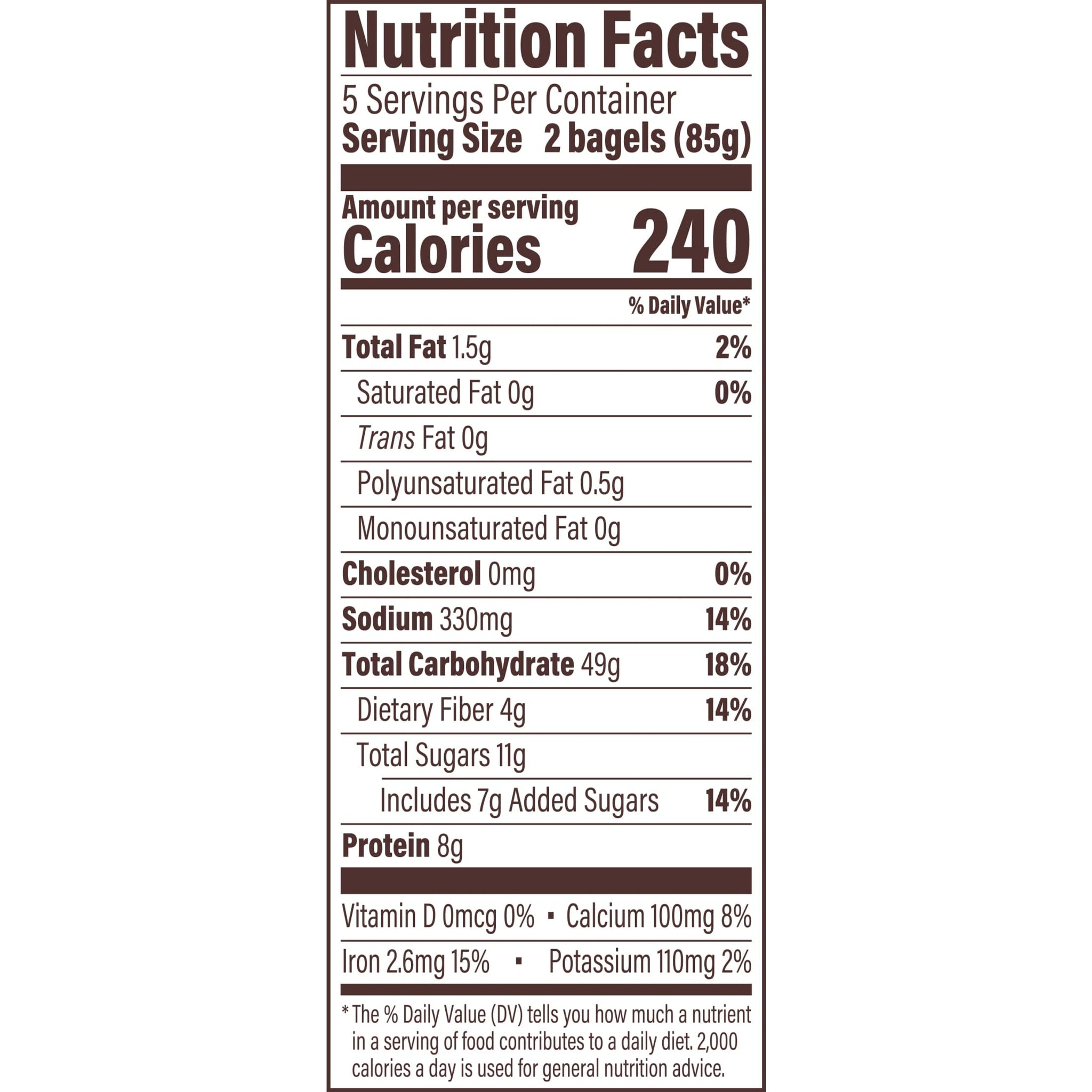 Thomas' Cinnamon Raisin Mini Bagels, 10 Pre Sliced Mini Bagels with No High Fructose Corn Syrup, 15 Oz Bag