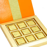 Ghasitaram Gifts Diwali Gifts Diwali Sugafree Chocolates Royal 9 pcs Mixed Nuts Sugafree Chocolate Box