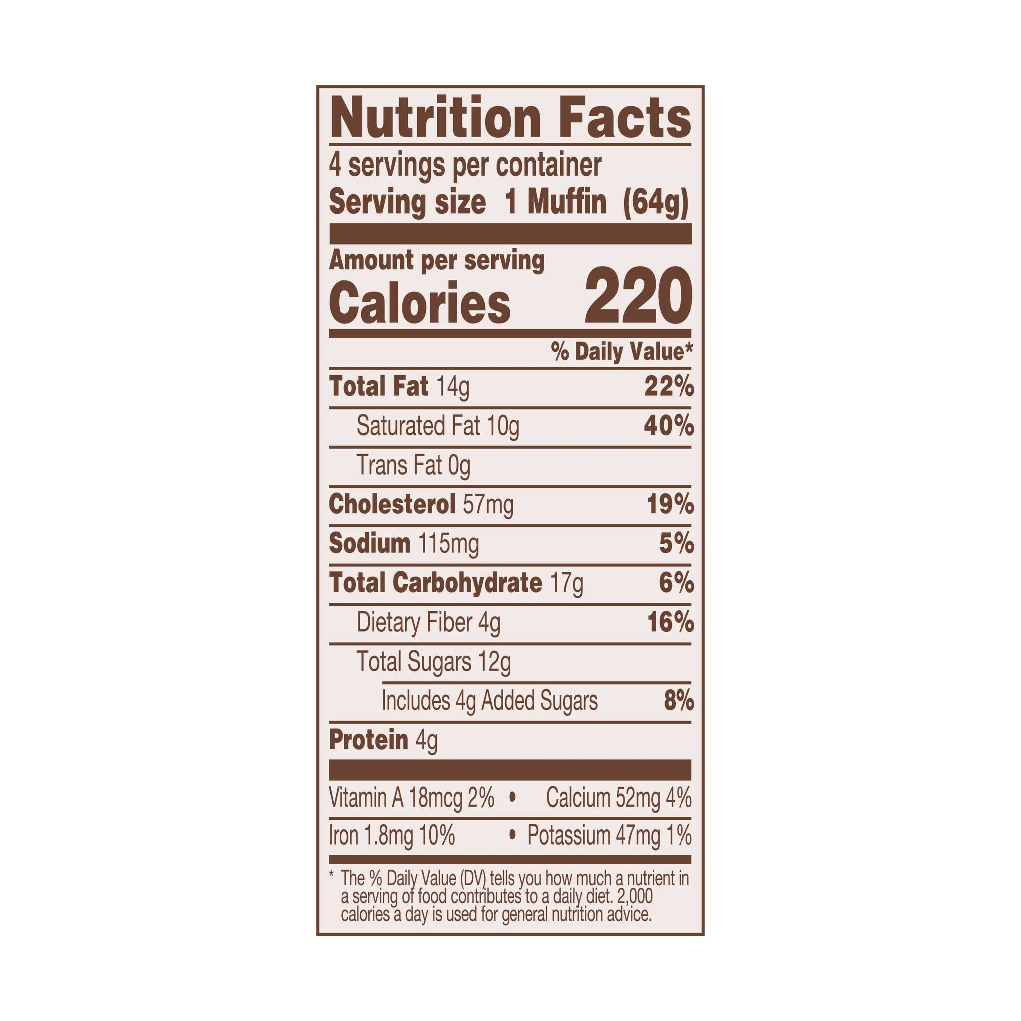 SOOZYS Double Chocolate Muffins 4Ct, 9 OZ