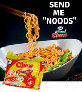 Chow - Instant 2 Minute Noodles - Tomato Flavor with Seasonings (2 x 5 Packs / 80g) To boost the goodness in your bowl, Delicious Meal in Just 2