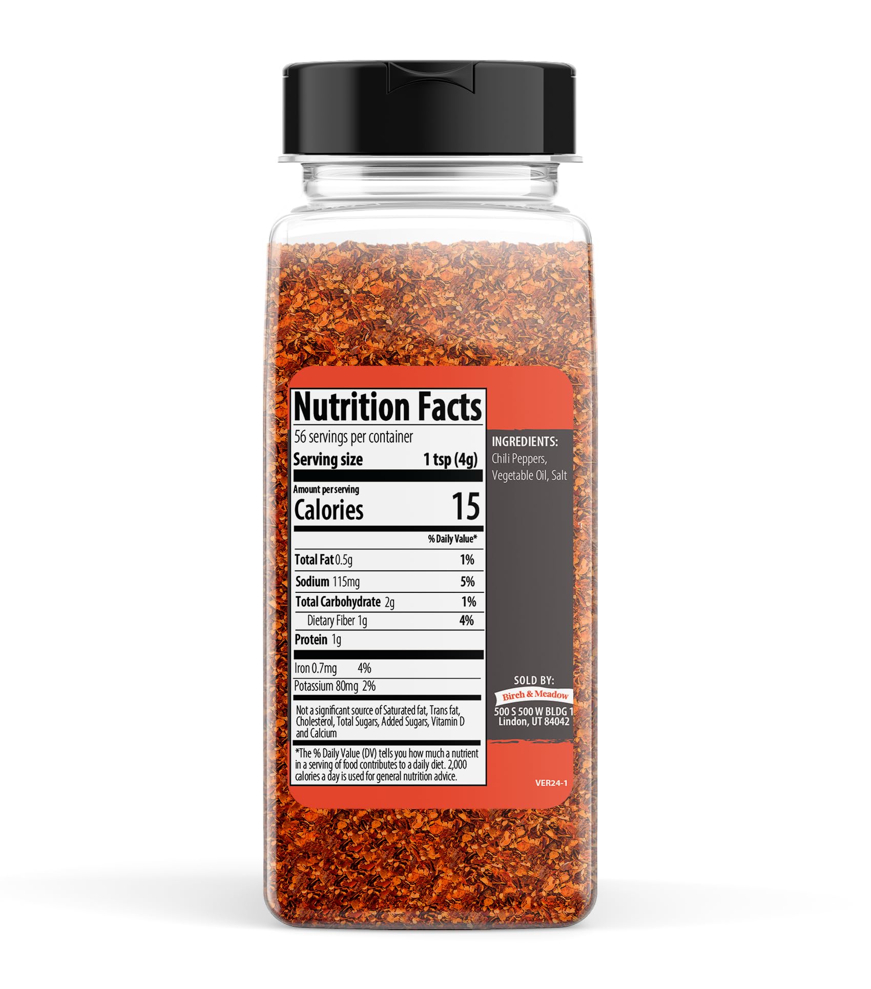 Birch & Meadow 8 oz of Marash Chile Flakes, Hot & Sweet, Finishing Garnish