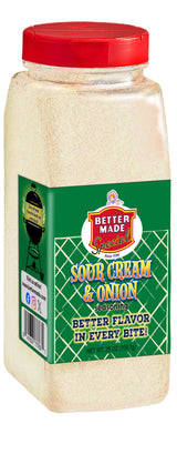 Better Made Flavored Seasoning Shaker Food Service 25oz Container (25OZ, SOUR CREAM & ONION)