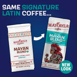 Mayorga Organic Coffee 2lb Mayan Blend - Medium Roast Whole Bean Coffee Specialty Grade, 100% Arabica, Slow Roasted, Chocolate and Floral Flavor
