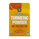 FGO Organic Turmeric Powder w/Curcumin, 1 Pound / 16oz Bulk Resealable Pouch, USDA Organic and Non-GMO, Sourced from India, Packaging May Vary (Pack