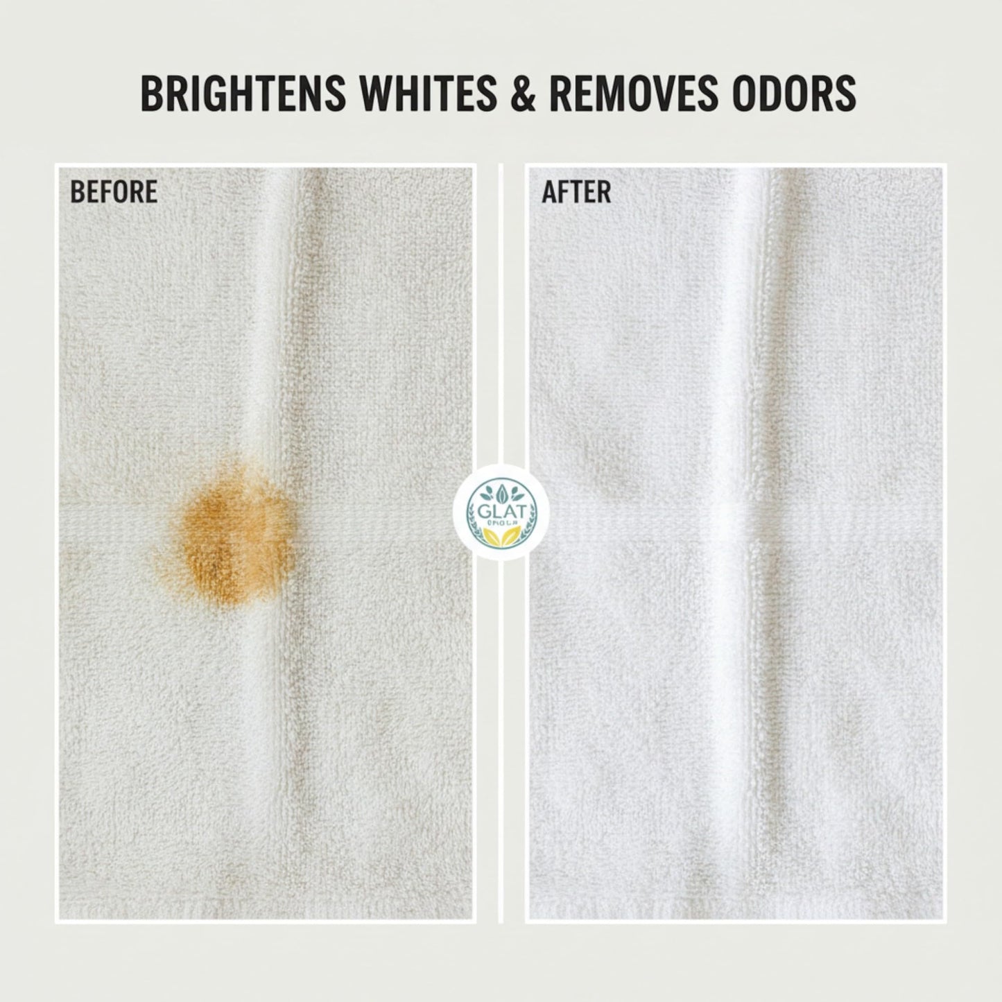 GLAT Group Enzyme-Powered Natural Oxygen Bleach (Powder) - Lavender Lemon | Chlorine-Free Stain Remover & Laundry Whitener | Safe for Colors, Septic