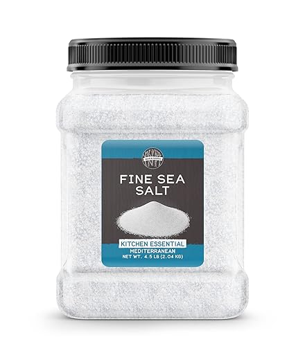 Birch & Meadow 4.5 lb of Fine Sea Salt, Kitchen Essential, Mediterranean