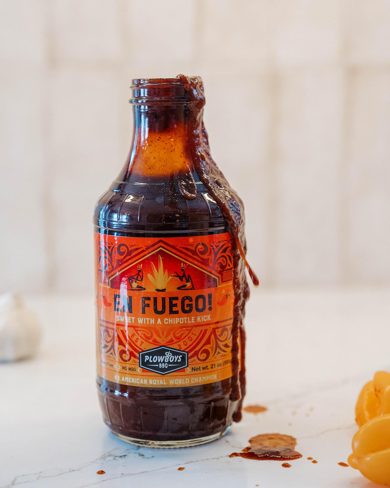 Plowboys BBQ Barbecue Sauce (En Fuego - 64 Fl Oz)
