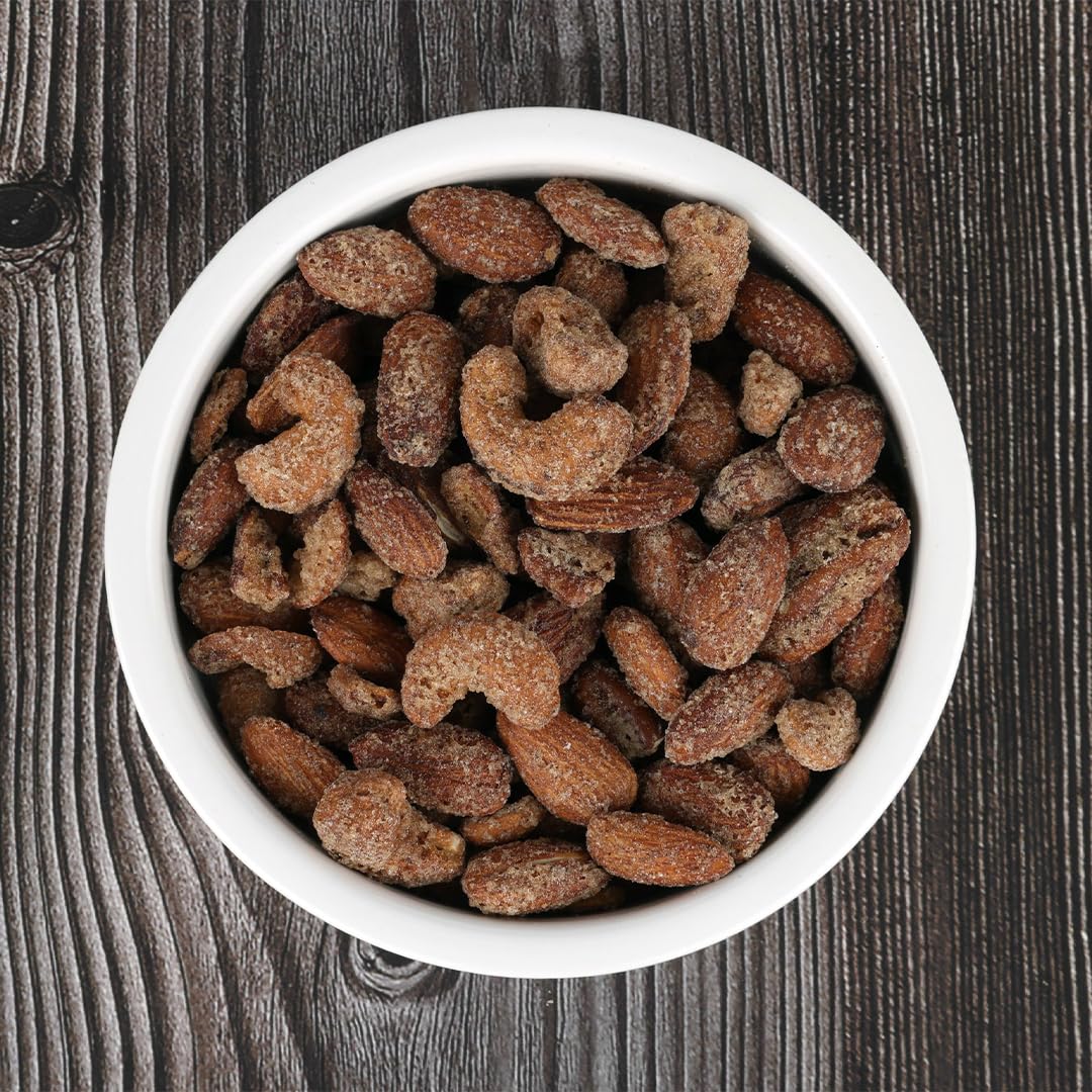 BobbySue's Nuts Original Style, All Natural, Healthy Snack, Gluten Free, Low Sugar, and High Protein Nuts Mix of Almonds, Cashews, Pecans, 32 Oz, 1