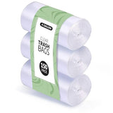 4 Gallon Trash Bags - 150 Small Mini Garbage Bags | 17" x 18" Clear Waste Basket Trash Bags | Bulk Plastic Bathroom Trash Can Liners