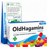 OldHagamins Joke Prank Pill Box with Jelly Beans Candy - Funny Mom Gifts, Mothers Day Gift for Mom, Birthday Gifts for Women, Gag Gift for Her
