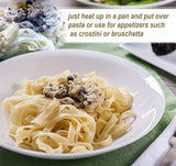 Mushroom & White Truffle Sauce 6.4oz, Italian for Pasta, Pizza, Meat & Fish
