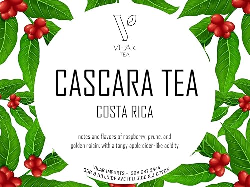 Single Origin Costa Rican Cascara Tea - Superfruit Dried Coffee Fruit - SuperFood Dried Coffee Berries/Cherries - 4oz Bag